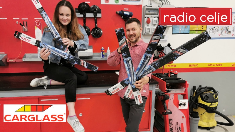 Z Radiem Celje in CARGLASSom do kvalitetnih brisalcev!