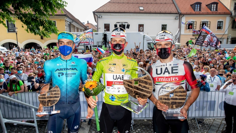 Tadej Pogačar do končne zmage na zalogi slavja v Celju 