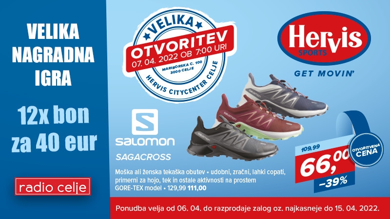Migajmo s prenovljeno trgovino Hervis in Radiem Celje!
