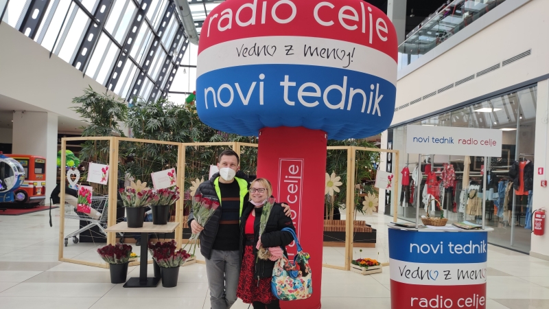 Rožice za rožice v Planetu Tuš z Novim tednikom in Radiem Celje