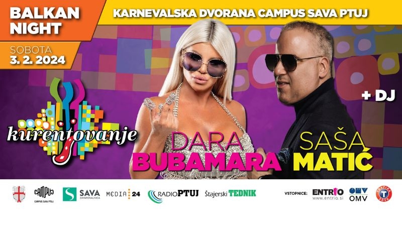 Balkanski večer z Daro Bubamaro in Sašo Matićem