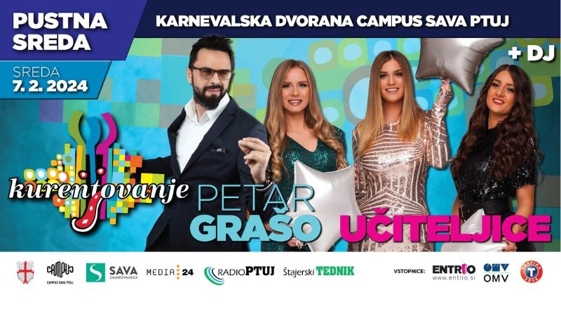 Na pustno sredo nas bodo zabavali Petar Grašo in Učiteljice