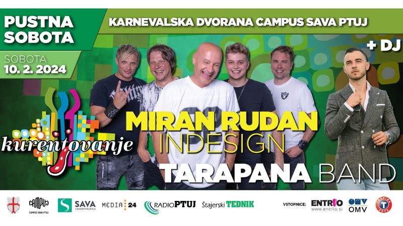Pustna sobota v karnevalski dvorani bo navdušila