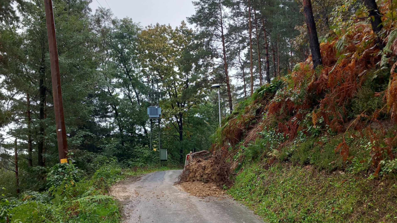 Opozarjajo na nevarno Cesto na Zvodno