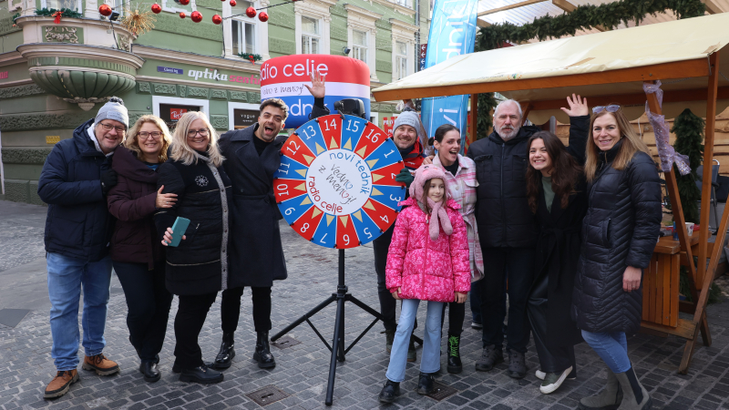 Gašper Rifelj ter Kolo sreče Novega tednika in Radia Celje 